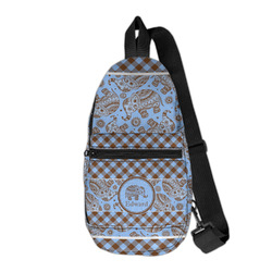 Gingham & Elephants Sling Bag (Personalized)