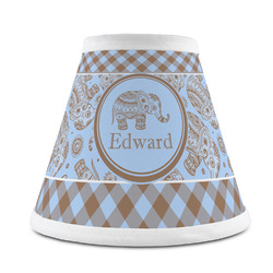 Gingham & Elephants Chandelier Lamp Shade (Personalized)