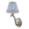 Gingham & Elephants Small Chandelier Lamp - LIFESTYLE (on wall lamp)