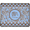Gingham & Elephants Large Gaming Mouse Pad - 12.5" x 10" (Personalized)
