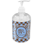 Gingham & Elephants Acrylic Soap & Lotion Bottle (Personalized)