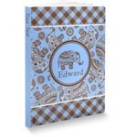 Gingham & Elephants Softbound Notebook (Personalized)
