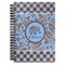 Gingham & Elephants Spiral Journal Large - Front View