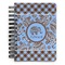 Gingham & Elephants Spiral Journal Small - Front View