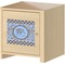 Gingham & Elephants Square Wall Decal on Wooden Cabinet