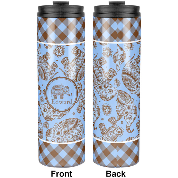 Gingham & Elephants Stainless Steel Tumbler 20 Oz - Approval