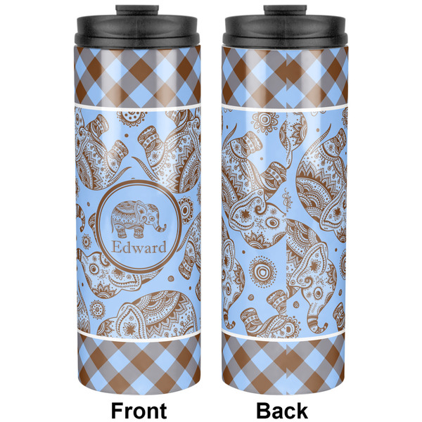 Gingham & Elephants Stainless Steel Tumbler - Apvl