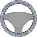 Gingham & Elephants Steering Wheel Cover