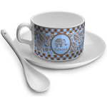 Gingham & Elephants Tea Cup (Personalized)