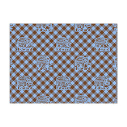 Gingham & Elephants Tissue Paper Sheets - Large - Heavyweight (Personalized)