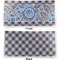 Gingham & Elephants Vinyl Check Book Cover - Front and Back