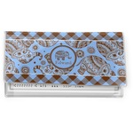 Gingham & Elephants Vinyl Checkbook Cover (Personalized)