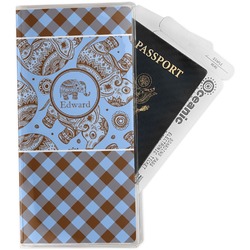 Gingham & Elephants Travel Document Holder