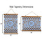 Gingham & Elephants Wall Hanging Tapestries - Parent/Sizing