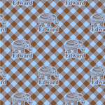 Gingham & Elephants Wallpaper & Surface Covering (Water Activated 24"x 24" Sample)