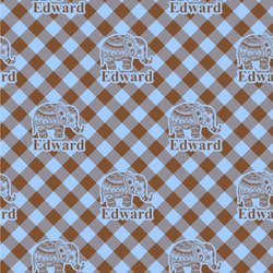 Gingham & Elephants Wallpaper & Surface Covering