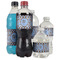 Gingham & Elephants Water Bottle Label - Multiple Bottle Sizes