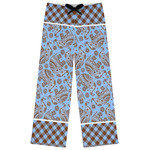 Gingham & Elephants Womens Pajama Pants - 2XL