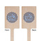 Gingham & Elephants Wooden 6.25" Stir Stick - Rectangular - Double Sided - Front & Back