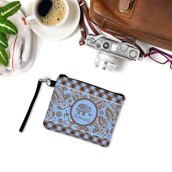 Gingham & Elephants Wristlet ID Cases - LIFESTYLE