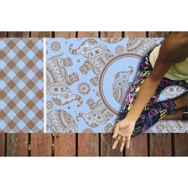 Gingham & Elephants Yoga Mats - LIFESTYLE