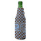 Gingham & Elephants Zipper Bottle Cooler - ANGLE (bottle)