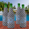 Gingham & Elephants Zipper Bottle Cooler - Set of 4 - LIFESTYLE