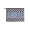 Gingham & Elephants Zipper Pouch Small (Front)