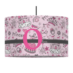 Princess 12" Drum Pendant Lamp - Fabric (Personalized)
