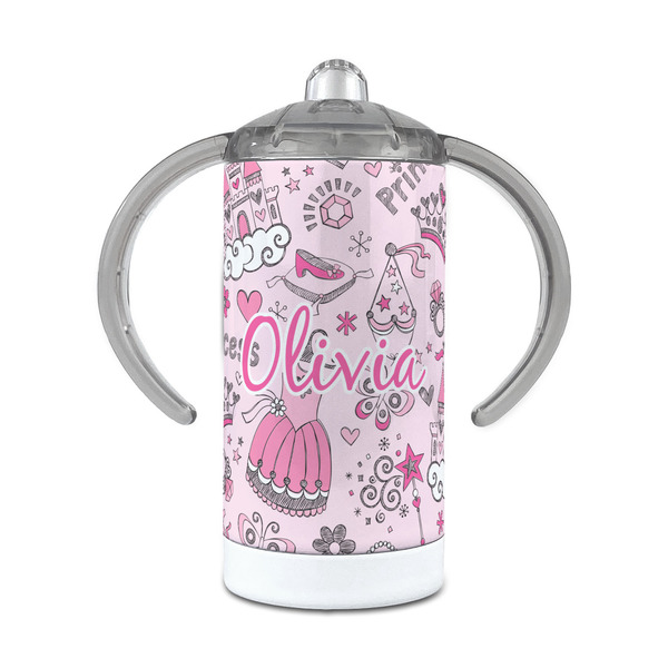 Custom Princess 12 oz Stainless Steel Sippy Cup (Personalized)