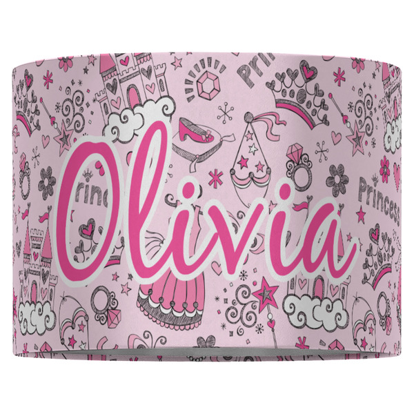 Princess 16" Drum Lampshade - FRONT (Fabric)