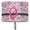 Princess 16" Drum Lampshade - ON STAND (Fabric)