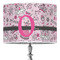 Princess 16" Drum Lampshade - ON STAND (Poly Film)