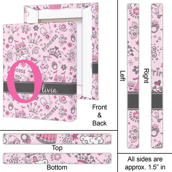 Princess 16x20 - Canvas Print - Approval