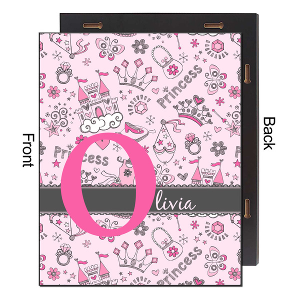 Princess 16x20 Wood Print - Front & Back View