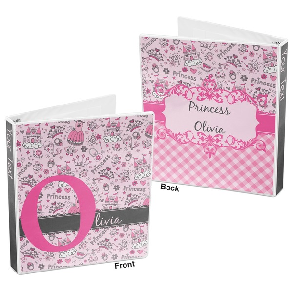 Princess 3-Ring Binder Front and Back
