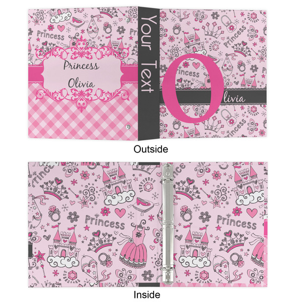 Princess 3 Ring Binders - Full Wrap - 1" - APPROVAL