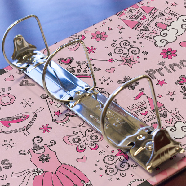 Princess 3 Ring Binders - Full Wrap - 2" - DETAIL