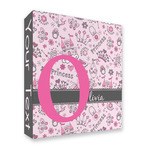 Princess 3 Ring Binder - Full Wrap - 2" (Personalized)