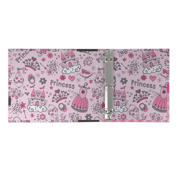 Princess 3 Ring Binders - Full Wrap - 2" - OPEN INSIDE