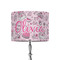 Princess 8" Drum Lampshade - ON STAND (Fabric)