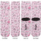 Princess Adult Crew Socks - Double Pair - Front and Back - Apvl