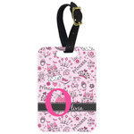 Princess Metal Luggage Tag w/ Name and Initial