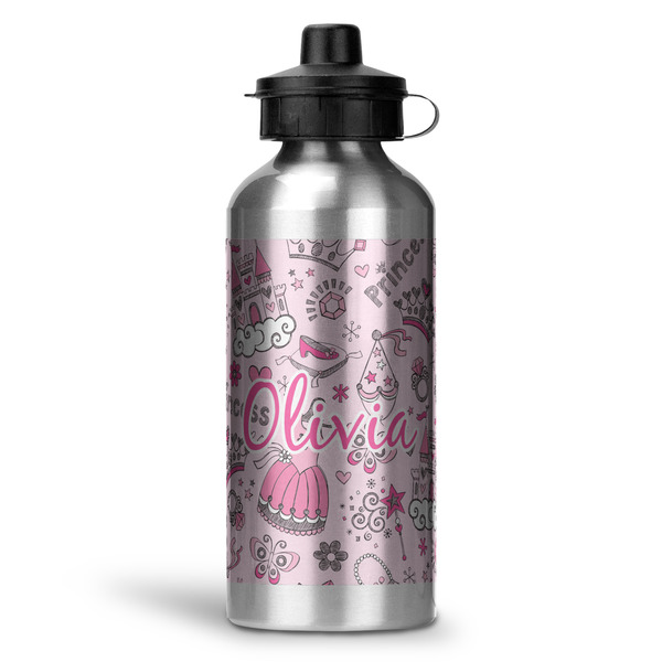 Custom Princess Water Bottle - Aluminum - 20 oz (Personalized)