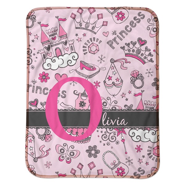 Princess Baby Sherpa Blanket - Flat