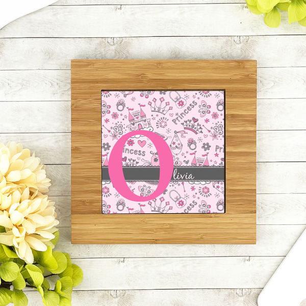 Princess Bamboo Trivet with 6" Tile - LIFESTYLE
