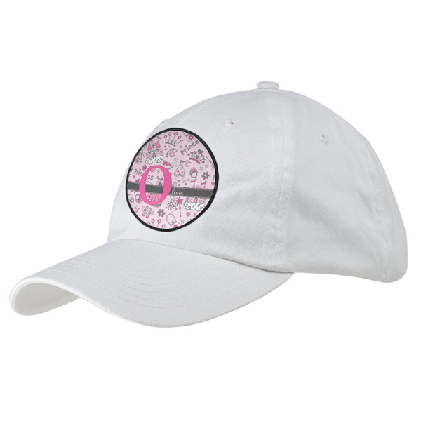 Custom Princess Baseball Cap - White (Personalized)