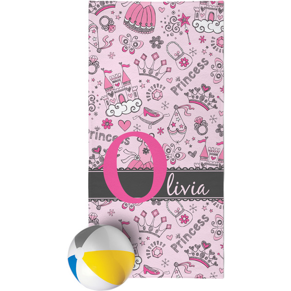 Custom Princess Beach Towel (Personalized)