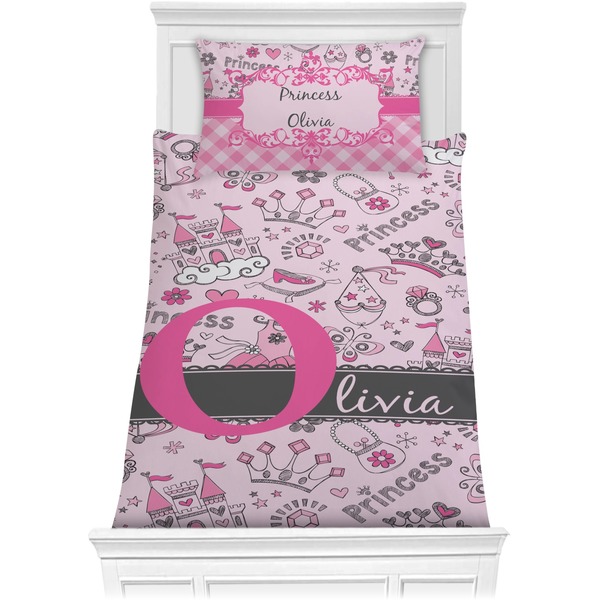 Custom Princess Comforter Set - Twin (Personalized)