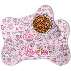 Princess Bone Shaped Dog Food Mat (Personalized)